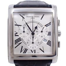 Frederique Constant FC292X4C26 Chronograph Persuasion Carré Quartz Watch White 