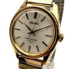 Seiko Road Marvel Manual Wind Dress Watch 35mm Mens Gold Wristwatch 22cm