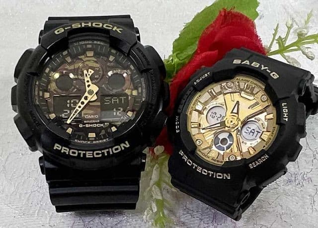 Casio G-Shock GA-100CF-1A9JF Used 2-Piece Watch Set (Japan)