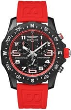 Breitling Endurance Pro 44mm Black Dial Red Accent Polymer Men's Watch X82310