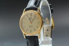 [Near Mint] Vintage OMEGA De Ville Ref.591.0082 Cal.1430 Gold Dial Ladies Watch