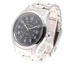 Hamilton Khaki Field H705450 Black Dial Automatic Men's Watch Used Working #87