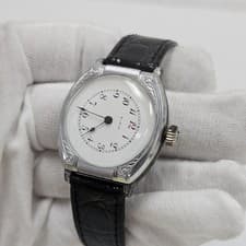 1919 Vintage Elgin 3/0s Cal 463 7J Offset Dial/Drivers Watch, Running Scarce