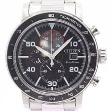 Citizen Eco-Drive Chrono B612-S109701 Solar Powered Black Dial Men's Watch