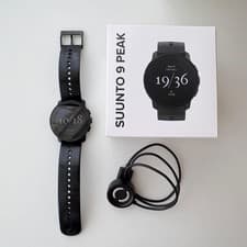 SUUNTO 9 PEAK ALL BLACK TITANIUM SMARTWATCH GPS Outdoor Rugged Lightweight