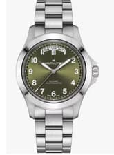 New Hamilton Khaki Field King Auto Day-Date Green Dial 40 MM Watch H64475160