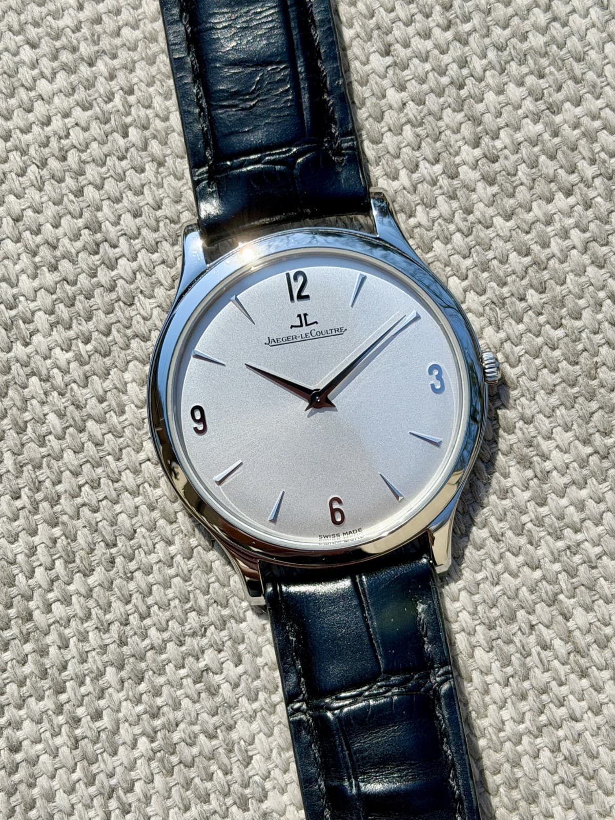 JLC Master Ultra Thin Manual Wind 145.8.79 with OEM Strap & Deployant