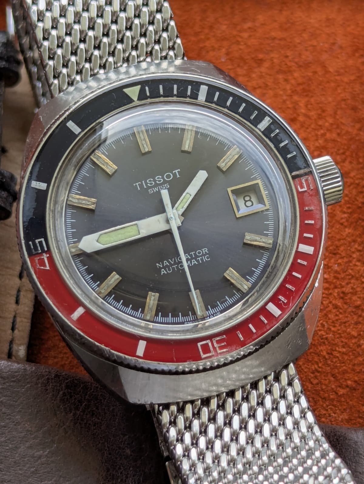 1974 Tissot Navigator Automatic Dive Watch, Ref 44940, Cal 2481, Serviced NOV-25