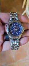 Tag Heuer CG1114.BA0473 Mens SEL Professional Chronograph Watch Blue Silver