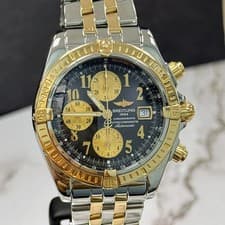 Breitling Chronomat Evolution Automatic Watch C13356 44mm 18K Rose Gold S.S.