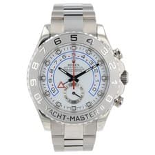 Rolex Yacht-Master II White Dial 18k White Gold 44mm Automatic Mens Watch 116689