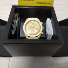 OMEGA SWATCH Speedmaster Mission to the Sun Bioceramic Yellow White Watch