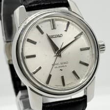 SEIKO Watch King Seiko 881494 44-9990 SS Silver Hand-wound Leather Men's Working