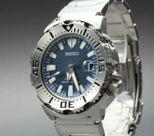 Rare [N MINT] SEIKO Divers Navy MONSTER 6R15-02X0 SZSC003 AT Mens Watch JAPAN