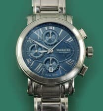 TOURNEAU Haute Horlogerie Automatic CONTEMPORARY  Chronograph Stainless Band $4K