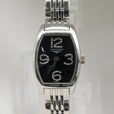 LONGINES Evidenza L2.175.4.57.6 Quartz Diamond Watch Black JP