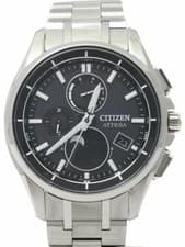 Citizen Attesa Luna Program Moonphase GPS Watch BY1001-66E 42mm Black Dial