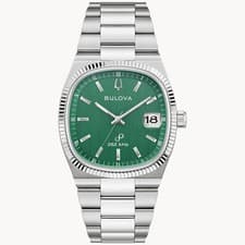 Bulova Super Seville 37.5mm Quartz Men's Watch (Green Dial) New In Box