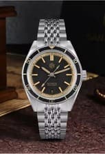 San Martin 39.5 Automatic Seiko NH35 Movement Black Bezel & Black Dial B