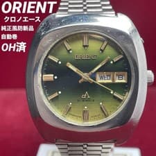 Overhauled / Genuine Crystal ORIENT Chrono Ace Rare Green Automatic