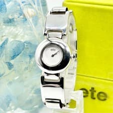 ete Silver 925 Quartz Wristwatch Rare Used Box & Manual