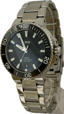 Used Oris Aquis Date 01 773 7732 4134 Men's Watch Automatic