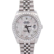 Rolex Datejust 36mm Mother Of Pearl Dial Watch Ref# 116234