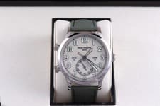 Patek Philippe Calatrava Pilot Travel Time Ivory White Gold Box/Papers 5524G