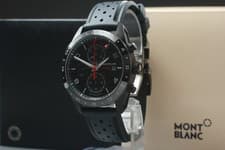 [Box] Montblanc Timewalker 7422 Chronograph Black Dial Date Automatic Mens Watch