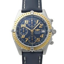 BREITLING Chronomat D13350 Blue Case Size 40 x 40 mm Men's Used Watch #4107