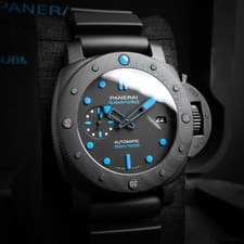 Panerai Submersible Carbotech 42mm Black PAM00960 Full Set Warranty through 2029