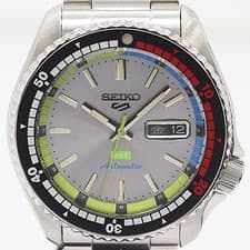 Seiko 5 HUF 4R36-16J0 0028/7000 Silver Dial Mens Watch 3215300 3DIT MST ABC19644