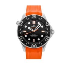 Omega Seamaster Diver 300M Steel Auto 42mm Orange Strap 210.32.42.20.01.006