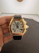 Cartier Roadster Chronograph Xl 2619 Silver Dial