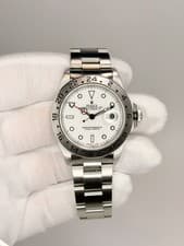 Rolex Explorer 16570 Polar Silver Oyster Bracelet with Silver Bezel