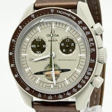Omega Speedmaster Mission to Saturn Quartz Men’s Watch Beige 47mm