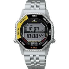 Seiko Selection SBJG017 Rotocall Stopwatch Stainless Quartz Digital Watch Men