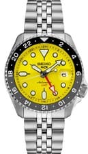 Seiko 5 Sports SKX GMT U.S. Special Creation Automatic Yellow Watch - SSK017