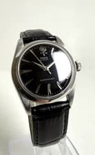 Tudor Oyster 7934 Hand Winding Black Dial Vintage Men's Watch Swiss