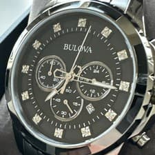 Bulova Men's Classic Chronograph Quartz Gray Watch 44MM 98D133