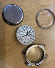 vintage Charles Gigandet Wakmann 2995 2002 CaseDial Hands Pusher/Project PlsREAD