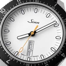 Sinn 105 ST SA W Pilot Watch White Dial Automatic 41mm w/Box Manual & Tool Auth