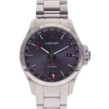 Longines Conquest L3.728.4.56.6 42mm Stainless Steel Black Dial Quartz #KN629