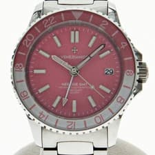 Used VENEZIANICO NEREIDE GMT 3521506C Date automatic pink dial men's watch