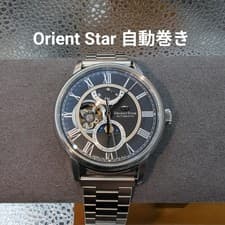 Orient Star Automatic Open Heart F7X6-UAA0 Black Dial Men's Watch Used