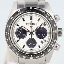 [☆Excellent] SEIKO PROSPEX SPEEDTIMER SBDL Series White Dial Solar Chronograph
