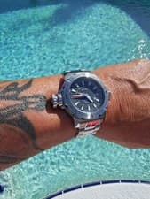 Seiko 8F56 HAQ Perpetual Calendar 200m Tool Watch Compass Map Bezel Rare