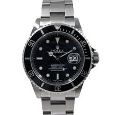 Rolex Submariner 16610 40mm Stainless Steel Black Dial Automatic Box #KN095