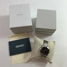 04w6373▽※SEIKO Selection S Series SBPX145 Men's Watch Solar 3-Hand Calendar Nay