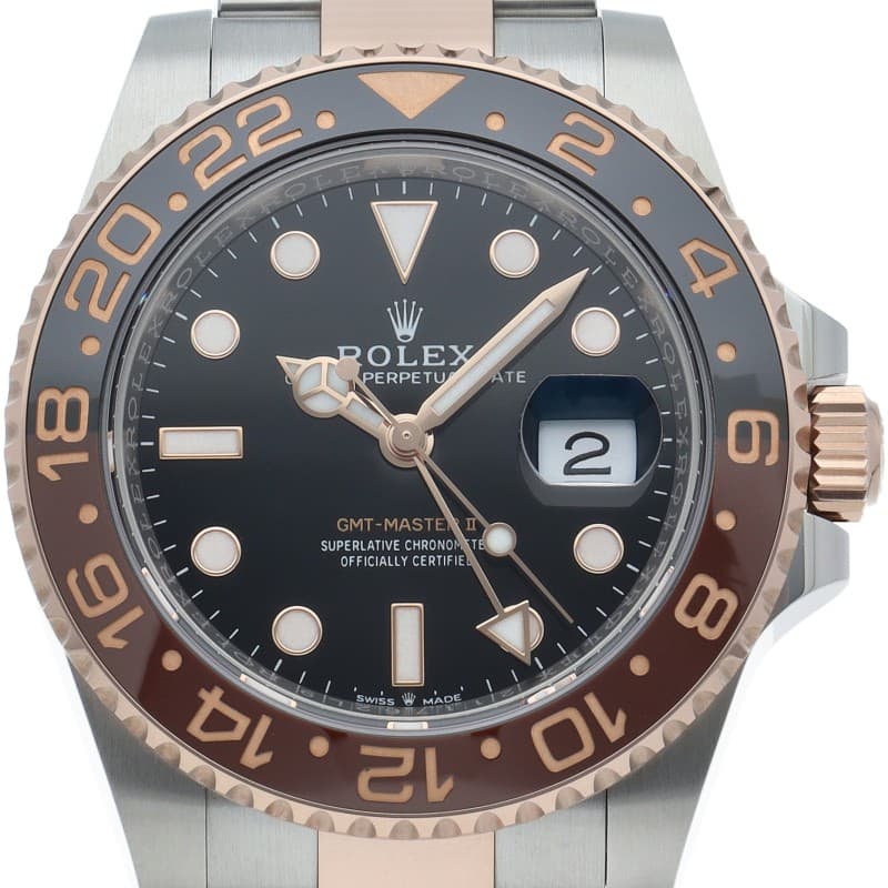 ROLEX GMT-Master 2 Watch 126711CHNR K18PG/Stainless Steel mensWatch black USED
